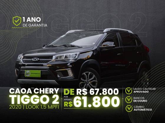 CAOA CHERY TIGGO 2 1.5 MPFI 16V FLEX LOOK 4P AUTOMÁTICO CAOA CHERY TIGGO 2 1.5 MPFI 16V FLEX LOOK 4P AUTOMÁTICO